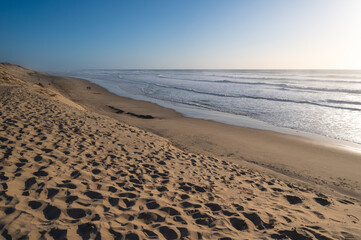 ATLANTIC COAST, CARCANS BEACH, SMALL SWIMMING STATION ON THE FRENCH ATLANTIC COAST, NEAR LACANAU AND BORDEAUX