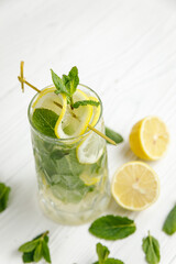 assorted cocktails on a wooden table
