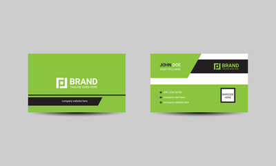 Unique Business card design template with modern