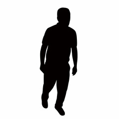 a man body silhouette vector
