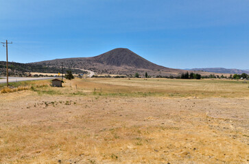Veyo Volcano peak in western Washington County, Utah, United States