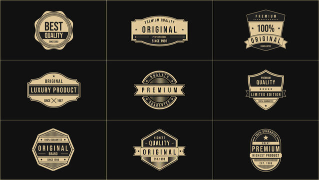 Badge and Vintage Titles
