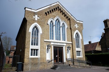 Fototapeta na wymiar Rickmansworth Baptist Church, 34 High Street, Rickmansworth, Hertfordshire, England, UK