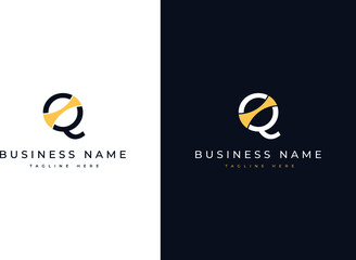 Minimal and Modern initial letter Q logo design for Brand identity