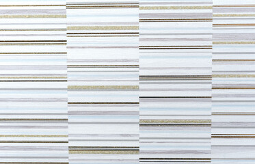 Textured ceramic tiles with multi-color stripes. Background and texture tiles for design.