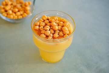 Boza or bosa, traditional fermented Turkish beverage