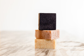 Eco friendly solid shampoo bar, conditioner or soap. Zero waste and sustainable plastic free lifestyle