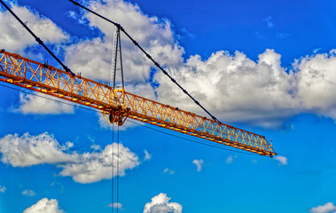 Part of transport crane used in construction works. 
