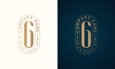 Abstract Premium luxury corporate identity letter G logo design
