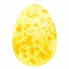 Vector watercolor illustration of easter egg.