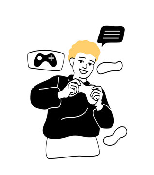 recommend clip art: Kids using gadgets