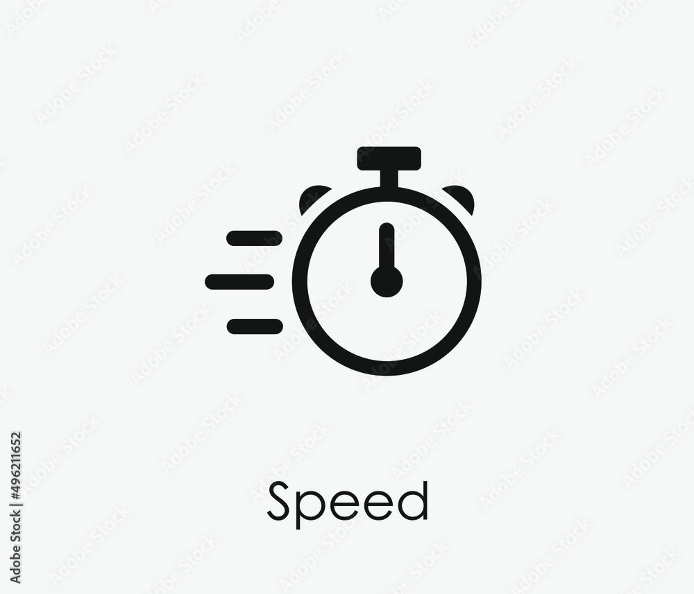 Aufkleber stopwatch vector icon. editable stroke. symbol in line art style for design, presentation, website o