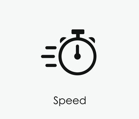 Stopwatch vector icon. Editable stroke. Symbol in Line Art Style for Design, Presentation, Website or Apps Elements, Logo. Pixel vector graphics - Vector