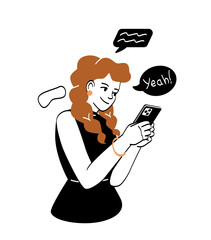 People chatting concept