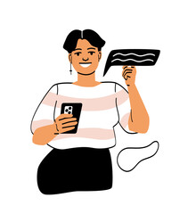 People chatting concept