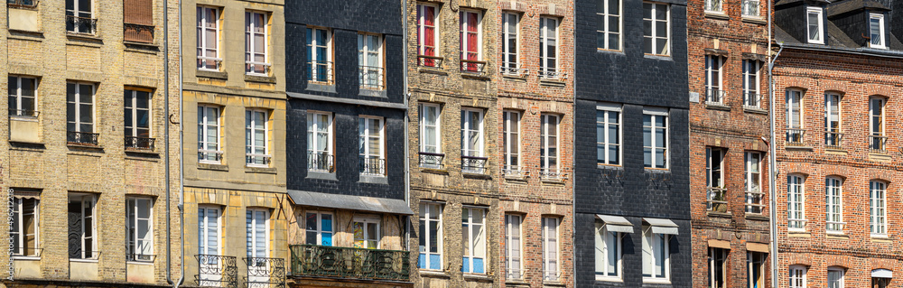 Canvas Prints honfleur facade