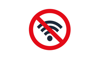 No Wifi signal Icon. Vector Illustrator. 
