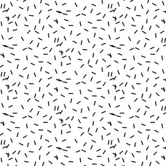 Zen art doodle ornate abstract background. Hand drawn black and white linear segments. Creative zenart monochrome texture. Random repeat chaotic zentangle surface design. Vector eps illustration