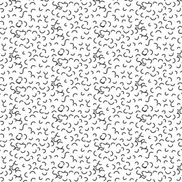 Zen art doodle ornate abstract background. Hand drawn black and white linear squiggles. Creative zenart monochrome texture. Random repeat chaotic zentangle surface design. Vector illustration