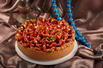 Saudi cheesecake & dates