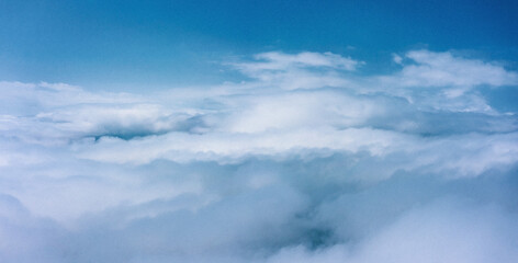 Drone view of cloudscape over the cloud