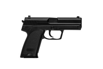 Air gun. Modern pneumatic weapon for air soft, sports and entertainment. A dummy, a copy of a real...
