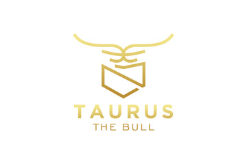 Letter N logo, Bull logo,head bull logo, monogram Logo Design Template Element