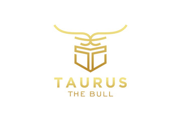 Letter T logo, Bull logo,head bull logo, monogram Logo Design Template Element