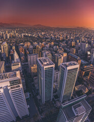 oficinas de negocios en centro de Santiago de Chile.