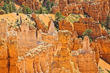 Bryce Canyon National Park, Utah. Giant natural amphitheaters, hoodoos, delicate and colorful...