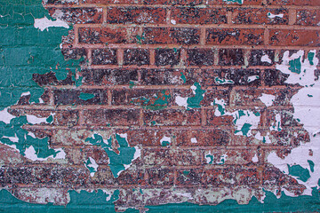 Brick Wall Chipped Paint