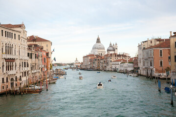 Canal Grande view from bridge of the academy, Venice.