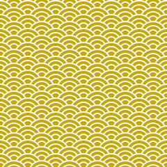 シームレスの青海波デザイン