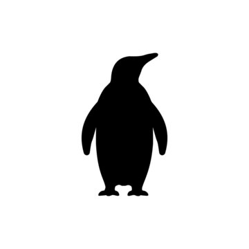 The Best Penguin Silhouette Image With White Background
