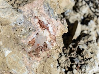 Calcite crystal close up