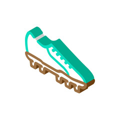 boots footwear isometric icon vector. boots footwear sign. isolated symbol illustration