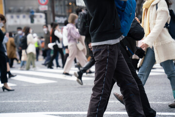 東京　渋谷スクランブル交差点　2022年3月30日