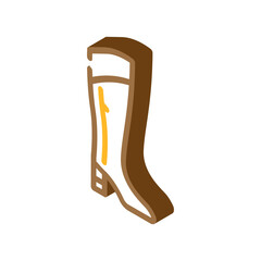 treads boots isometric icon vector. treads boots sign. isolated symbol illustration