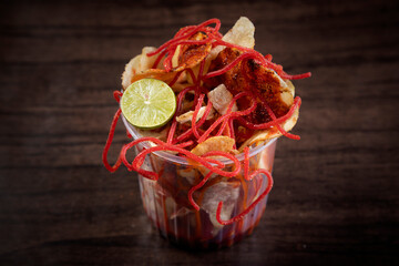 chili fries and chamoy