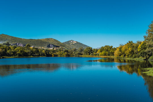 Lake In The Mountains Cordoba Argentina La Calera 