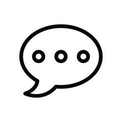 chat line icon illustration vector graphic