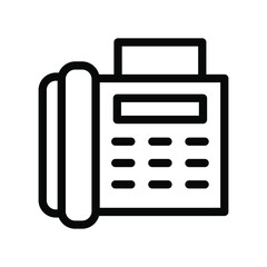 fax line icon illustration vector graphic