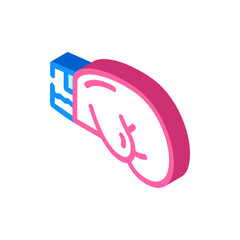 boxing sport isometric icon vector. boxing sport sign. isolated symbol illustration