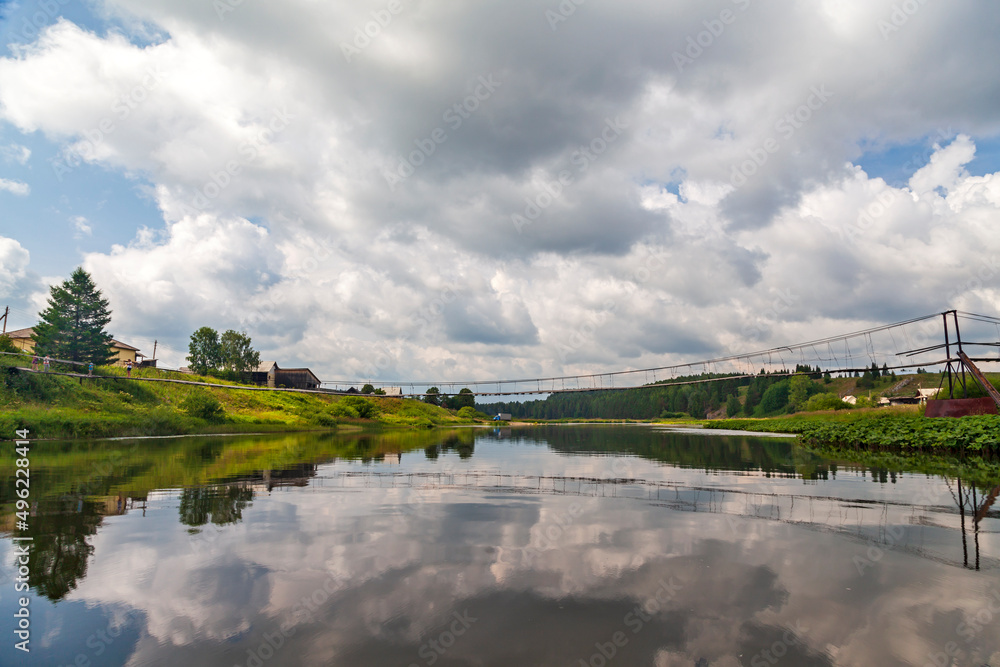 Canvas Prints Landscape with river