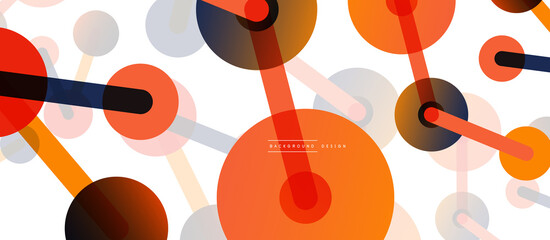 Network concept abstract background. Dots connection. Big data idea. Business template for wallpaper, banner, background or landing