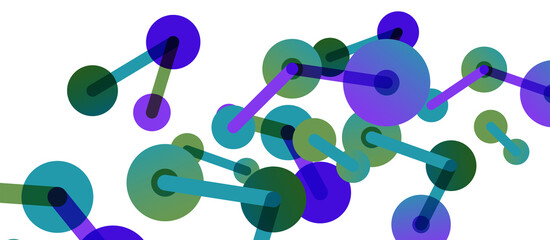 Network concept abstract background. Dots connection. Big data idea. Business template for wallpaper, banner, background or landing