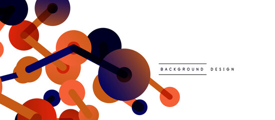 Network concept abstract background. Dots connection. Big data idea. Business template for wallpaper, banner, background or landing