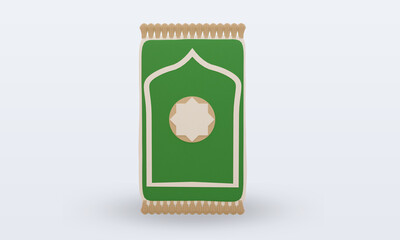 3d ramadan Carpet icon rendering front view