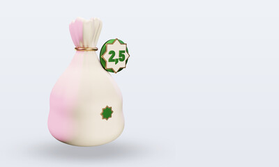 3d ramadan Candle icon rendering left view