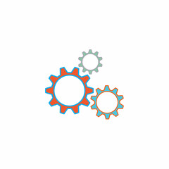 Gear logo icon design vector background template
